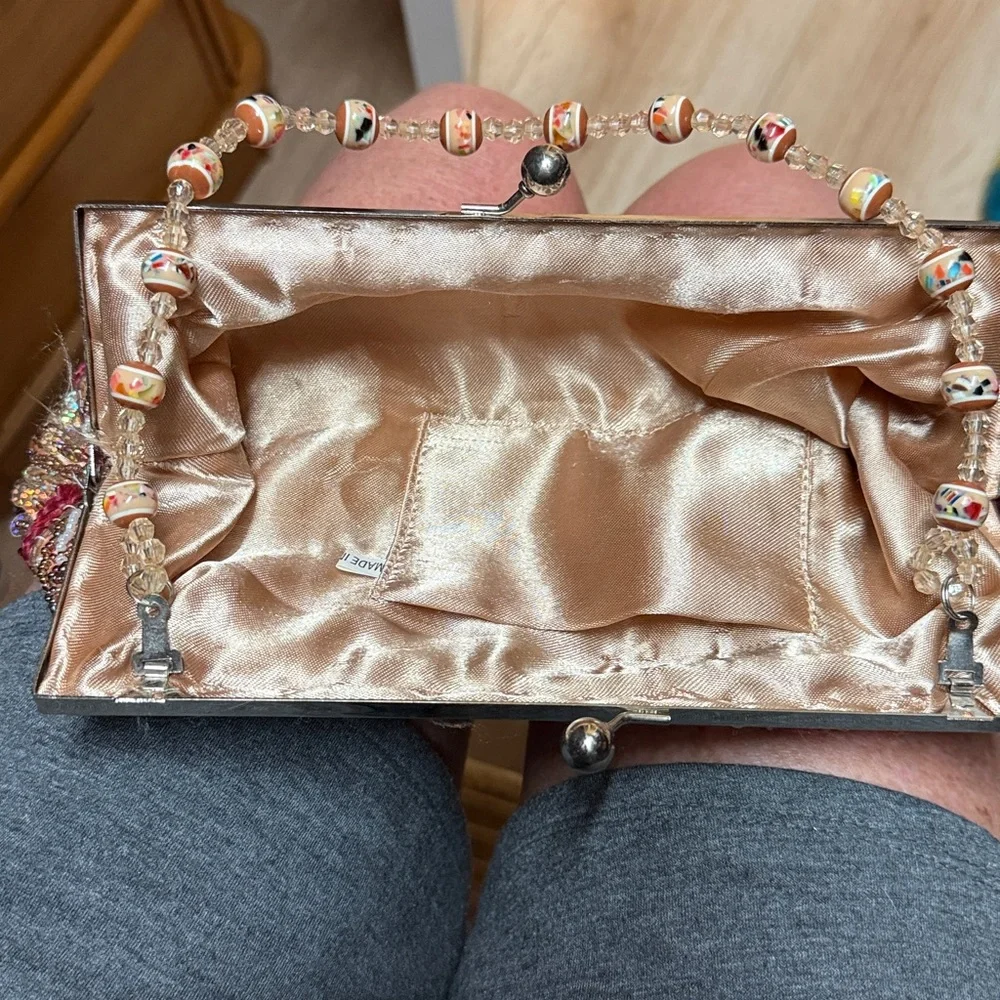 Embellished Beaded Clutch - Picture 6 of 6
